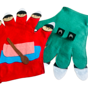 Luva para cantar "Indiozinhos"