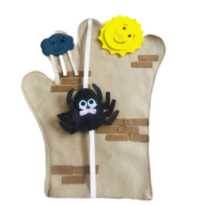 Luva para cantar "Dona Aranha"